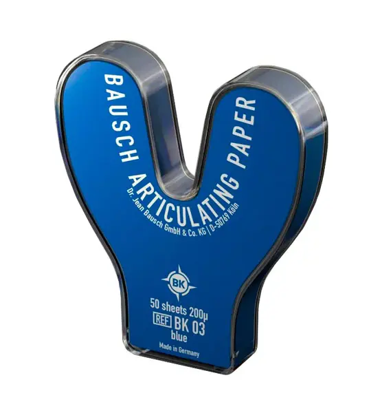 BAUSCH Articulating Paper 200 micron Horse Shoe 50 Strip